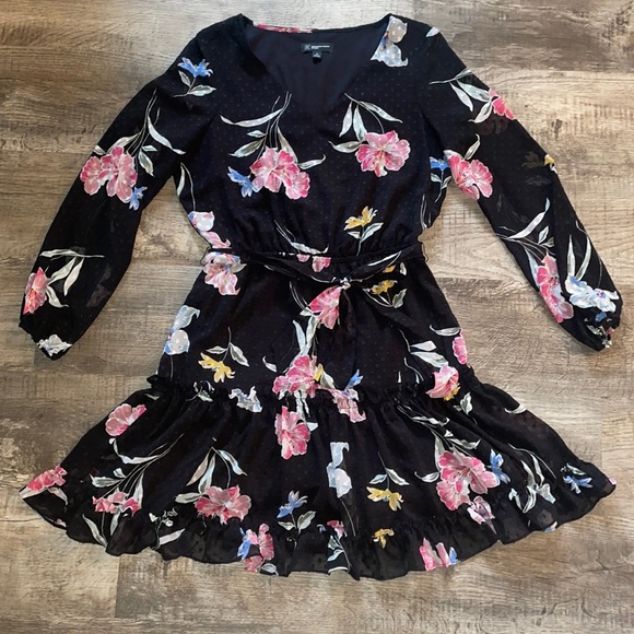 INC International Concepts Dresses & Skirts - INC International Concepts Black Floral Dress